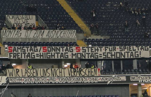 eintracht fans protest