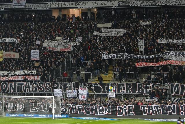 eintracht fans protest