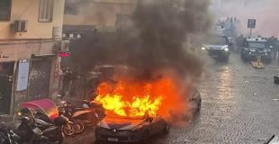 Total chaos in Napoli before the Champions League match Napoli-Eintracht