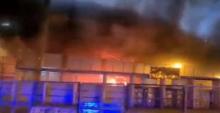 Foggia ultras burned down the Taranto stadium 