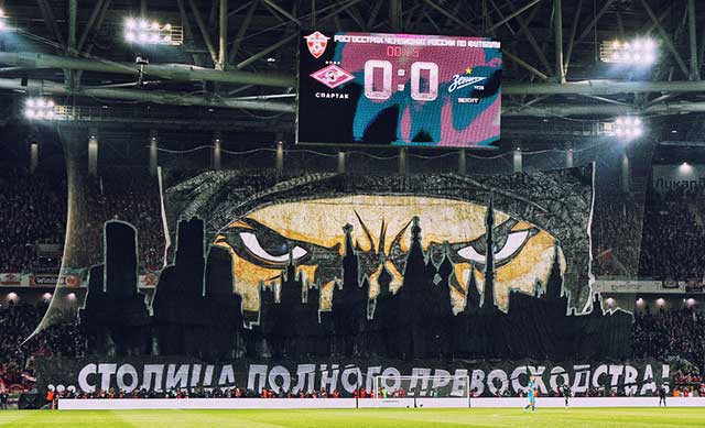 ULTRAS-TIFO.net - Good night from Spartak Moscow!