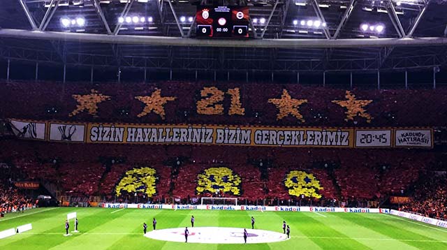 Galatasaray vs Fenerbahce Koreografi 3d fb