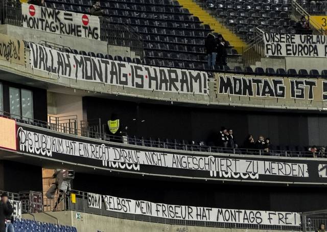 eintracht fans protest