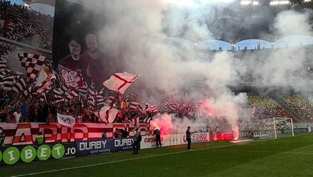 Ultras World - CSA Steaua vs Rapid Bucharest 14.04.18 4th Divsion Romania