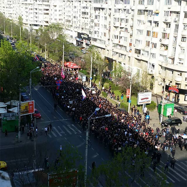 Ultras World - CSA Steaua vs Rapid Bucharest 14.04.18 4th Divsion Romania