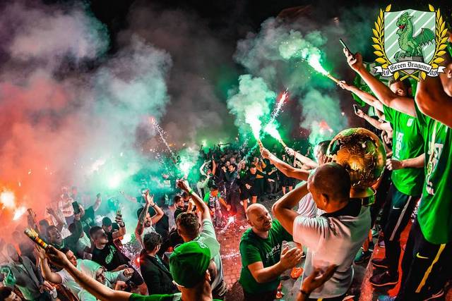 olimpija ljubljana celebration 1