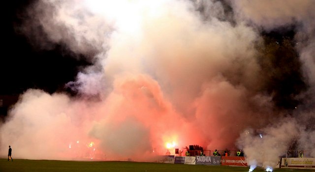 Fanatics of Football on X: KF Tirana at KF Egnatia #ultras