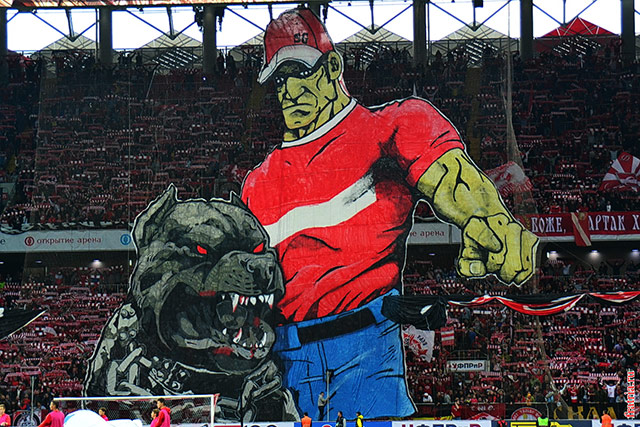 ULTRAS-TIFO.net - Good night from Spartak Moscow!