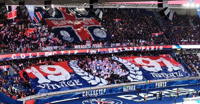 psg montpellier tifo