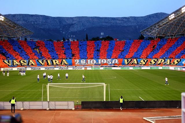 Hajduk Split x Dinamo Zagreb Mosaico da Torcida Split hoje, no clássico  croata!