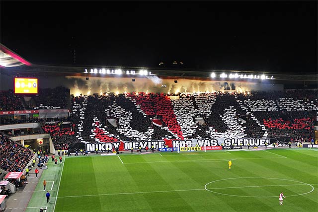 Ultras World - Gandalf tifo from Slavia 🔥 Slavia Prague vs Ceske  Budejovice 25.11.23 🇨🇿