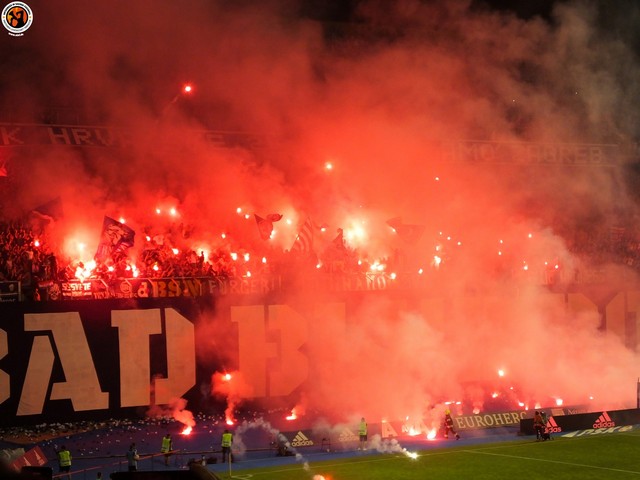 Hajduk Split v Dinamo Zagreb: Flares, fires, faith & football at