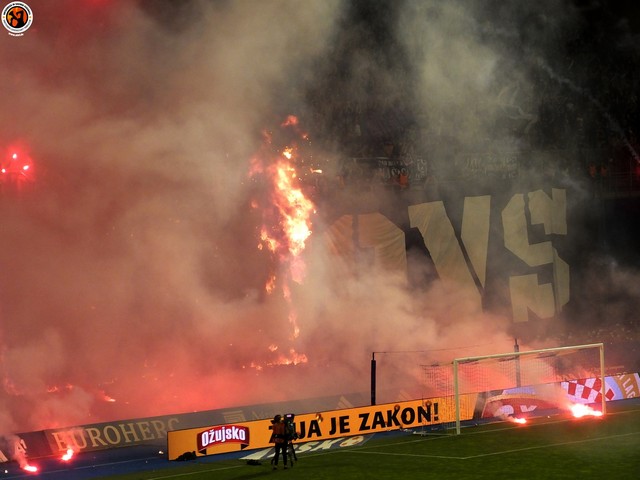 Hajduk Split v Dinamo Zagreb: Flares, fires, faith & football at