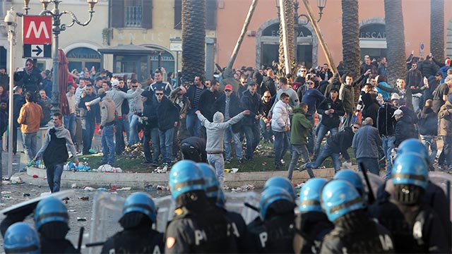 feyenoord fans banned from Rome