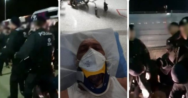 roma fan beaten by police
