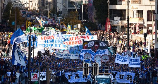 berlin ultras protest 2010