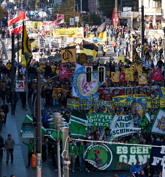 berlin ultras protest 2010