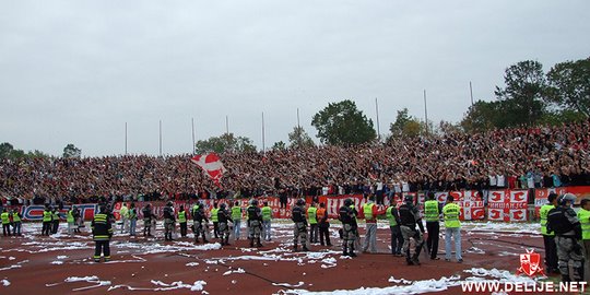 Ultras Europe on X: Delije today (Red Star Belgrade - Radnicki